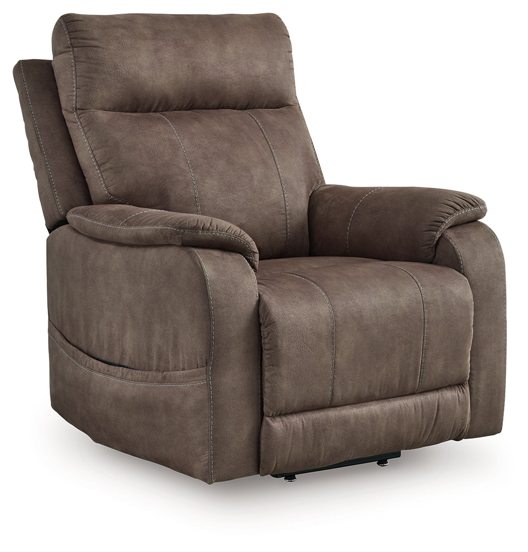 Crestmeade Espresso Power Lift Recliner from Ashley Furniture - Luna Furniture