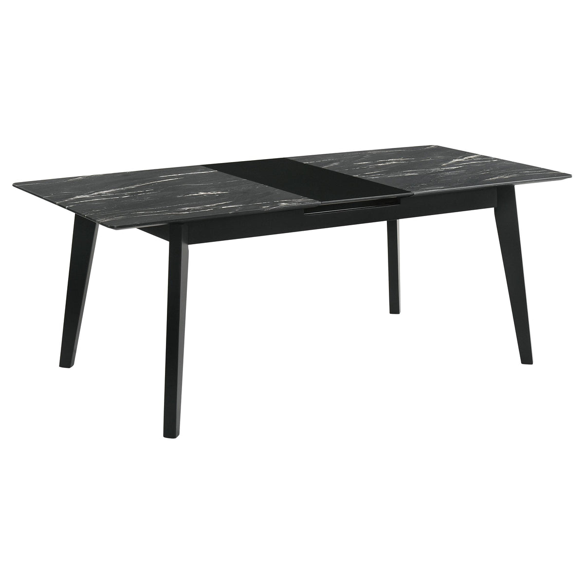Crestmont Black 7-Piece Dining Set with Extension Leaf from Coaster - Luna Furniture