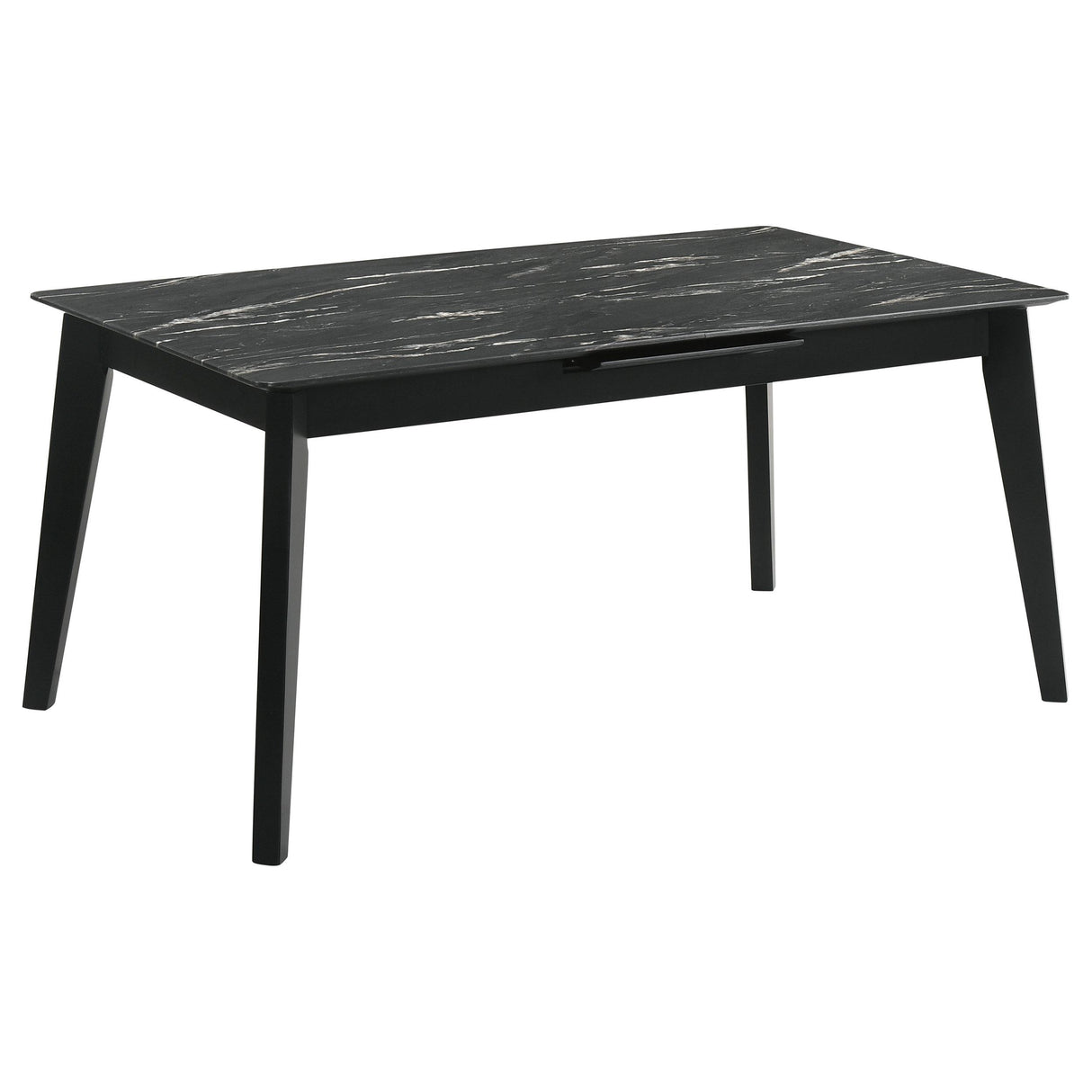 Crestmont Black 7-Piece Dining Set with Extension Leaf from Coaster - Luna Furniture