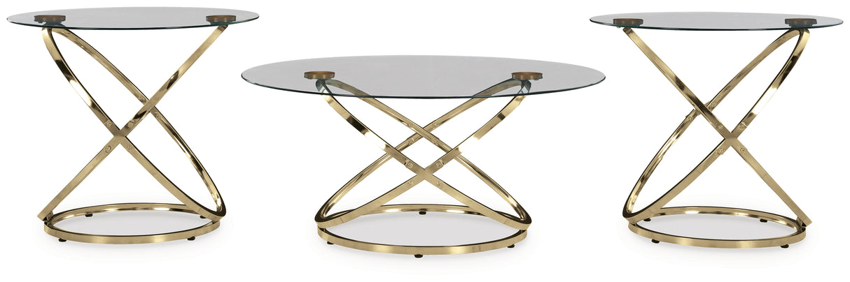 Crimonti Champagne Table from Ashley - Luna Furniture