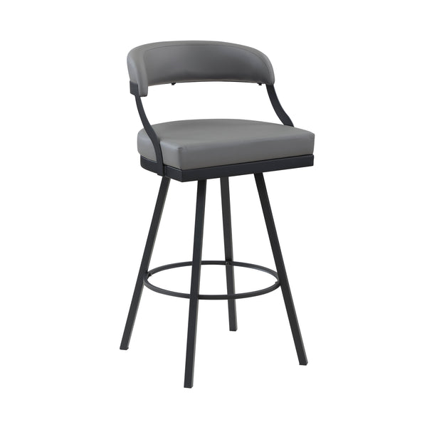 Crowley Gray Swivel Pub Height Chair, Set of 2