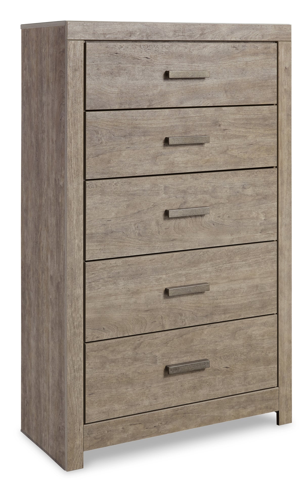 Culverbach Full Panel Bed with Mirrored Dresser and Chest in Gray from Ashley - Luna Furniture