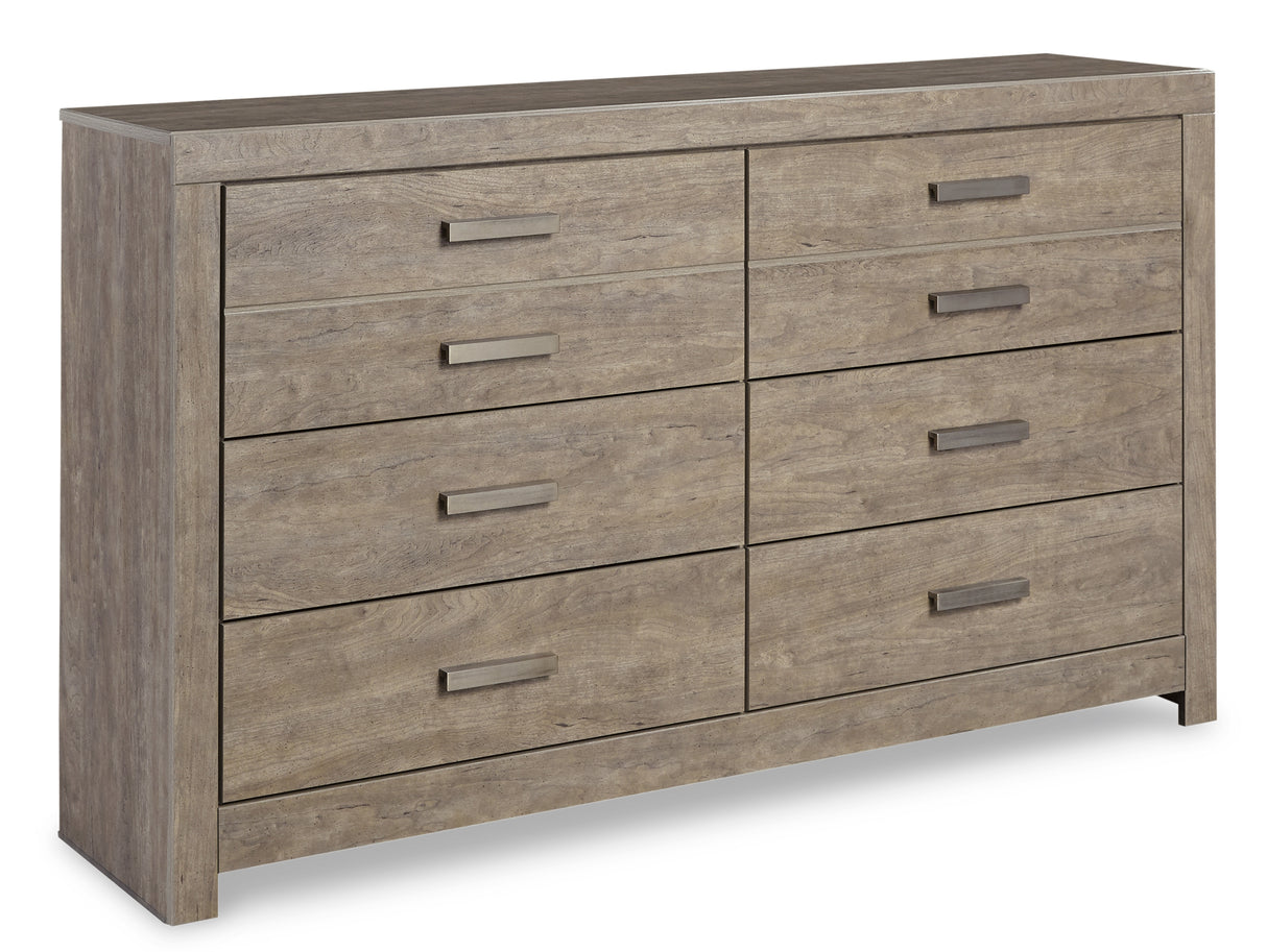 Culverbach Queen Panel Bed with Dresser in Gray from Ashley - Luna Furniture