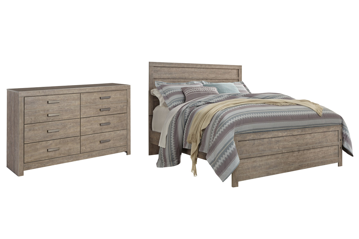 Culverbach Queen Panel Bed with Dresser in Gray from Ashley - Luna Furniture