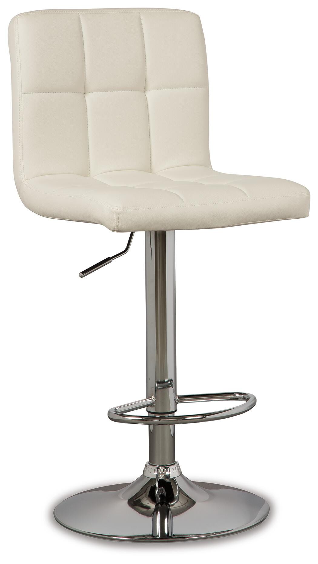Bellatier Bone Adjustable Height Barstool, Set of 2 from Ashley Furniture - Luna Furniture