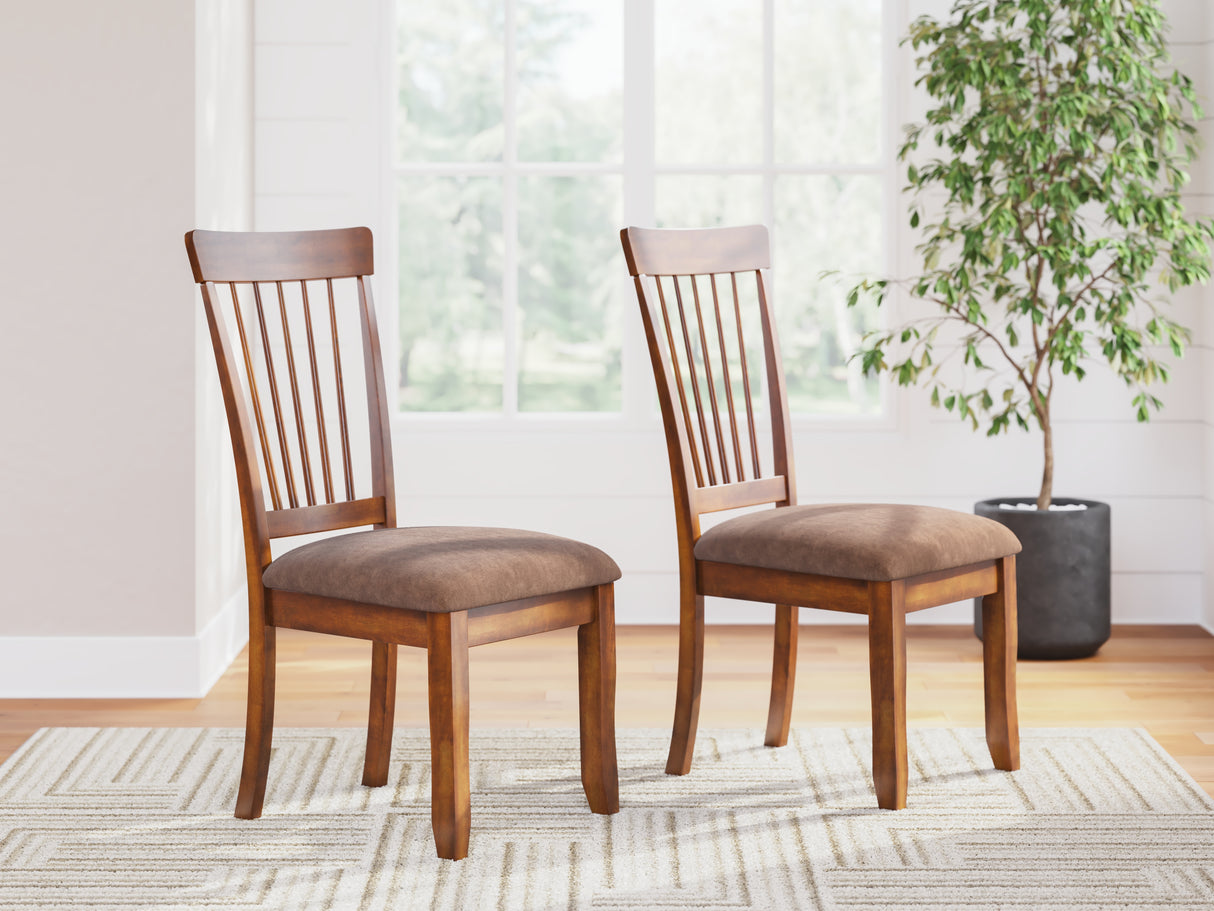 Berringer 2-Piece Dining Room Chair in Rustic Brown from Ashley - Luna Furniture
