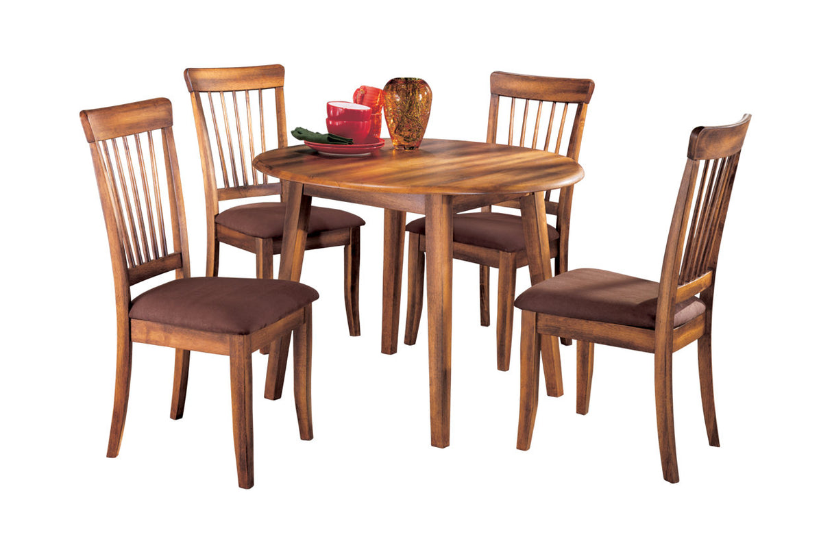 Berringer Rustic Brown Dining Table and 4 Chairs from Ashley Furniture - Luna Furniture