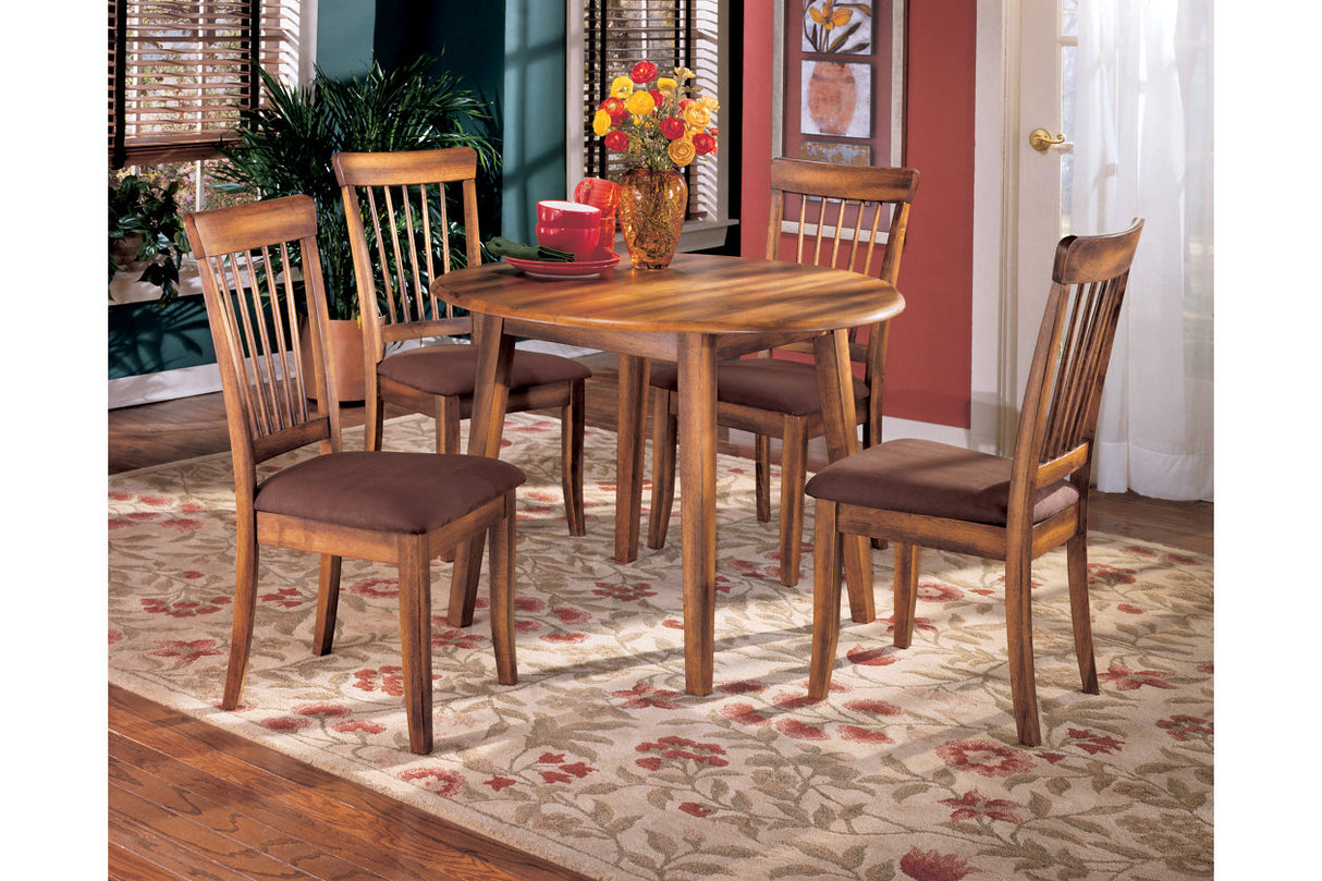 Berringer Rustic Brown Dining Table and 4 Chairs from Ashley Furniture - Luna Furniture