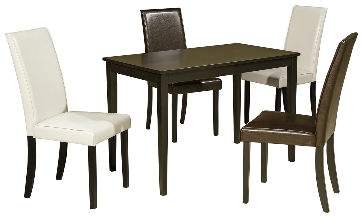 Kimonte Multi Dining Table and 4 Chairs from Ashley Furniture - Luna Furniture