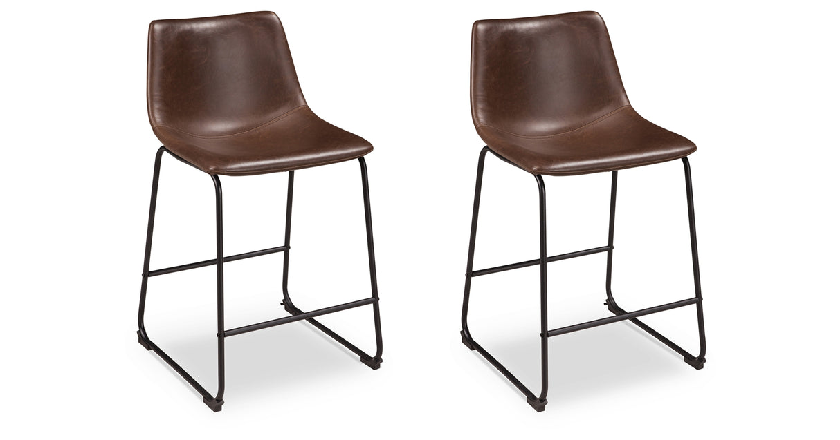Centiar 2-Piece Bar Stool in Brown from Ashley Furniture - Luna Furniture