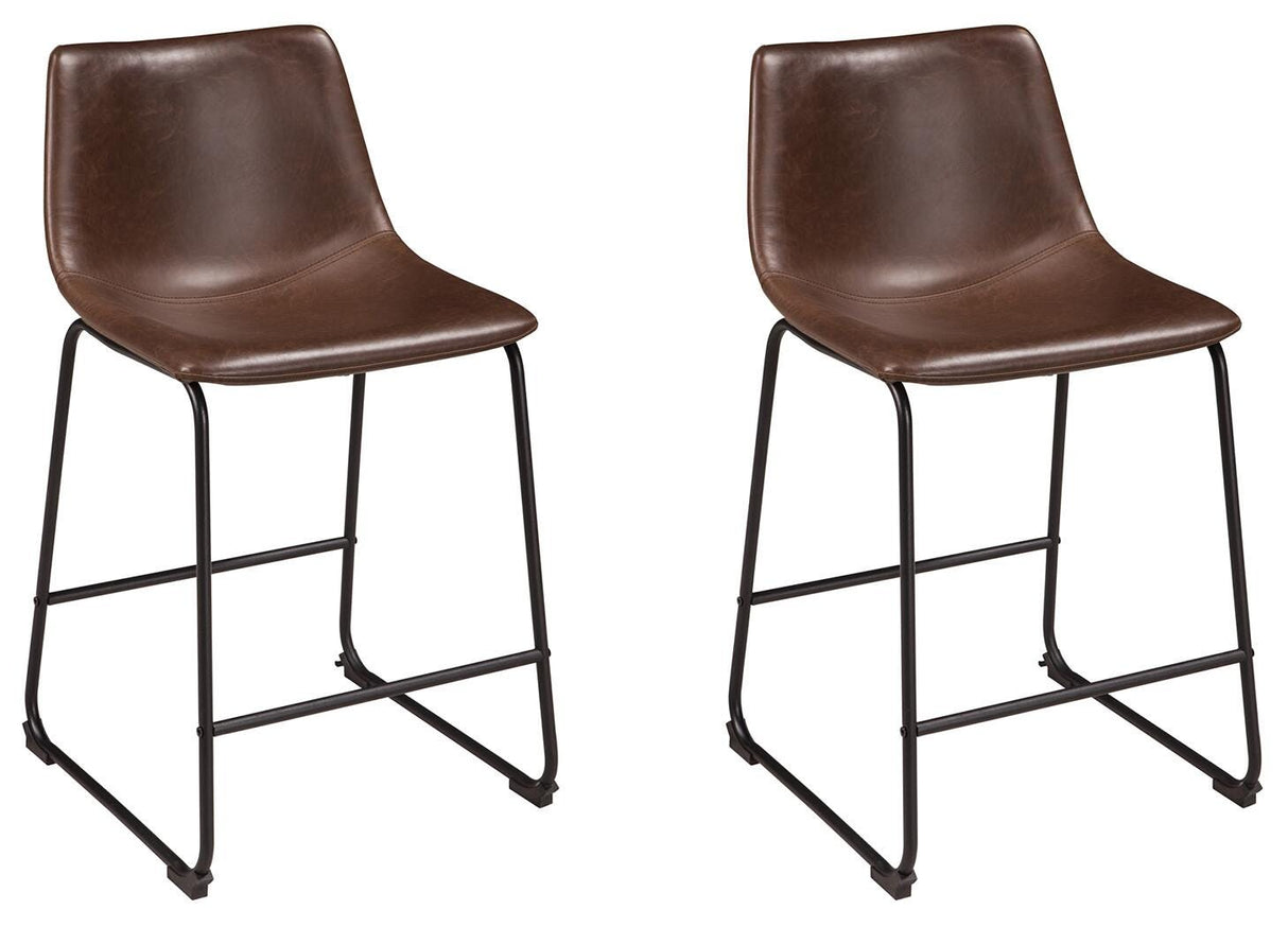 Centiar 2-Piece Bar Stool in Brown from Ashley Furniture - Luna Furniture