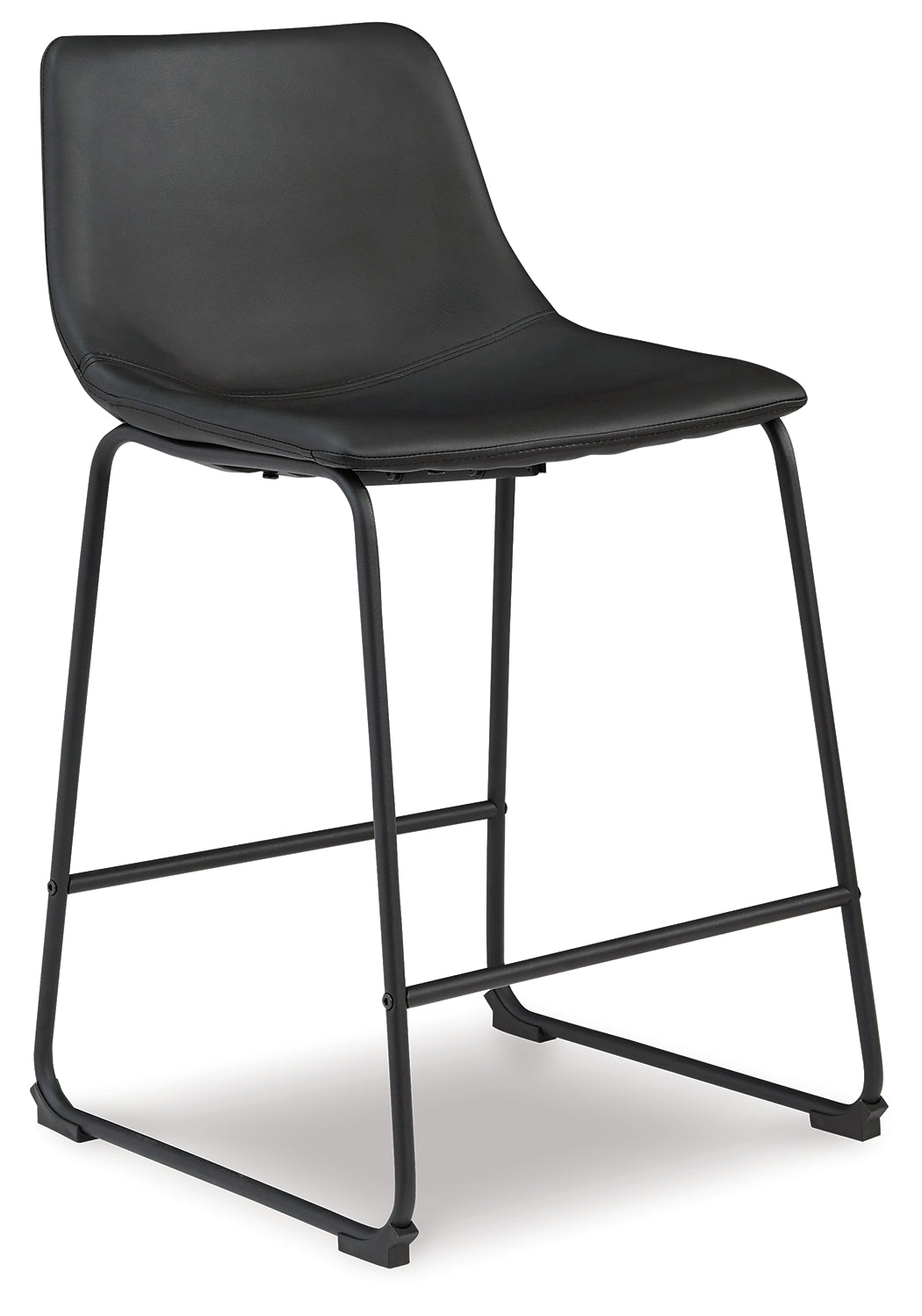 Centiar Black Counter Height Barstool, Set of 2 from Ashley - Luna Furniture