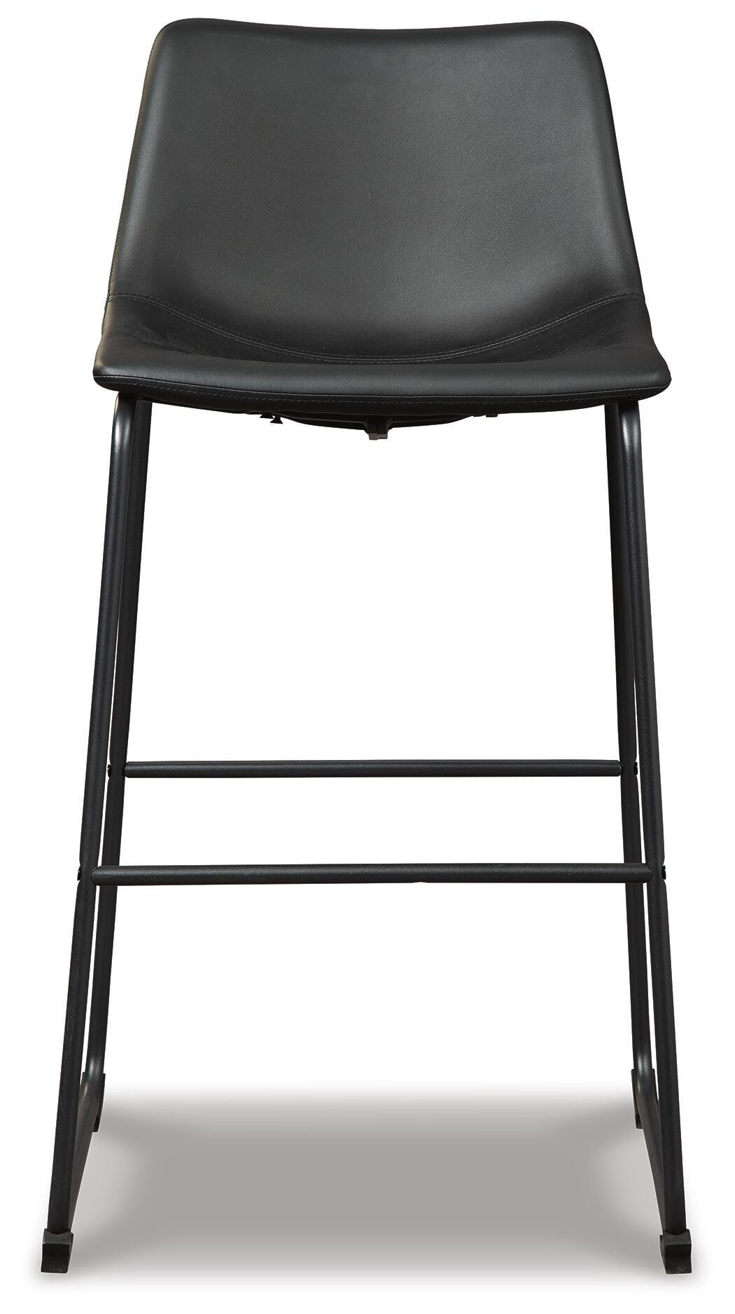 Centiar Black Pub Height Barstool, Set of 2 from Ashley Furniture - Luna Furniture