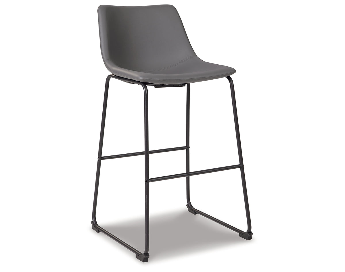 Centiar Gray Pub Height Barstool, Set of 2 from Ashley - Luna Furniture