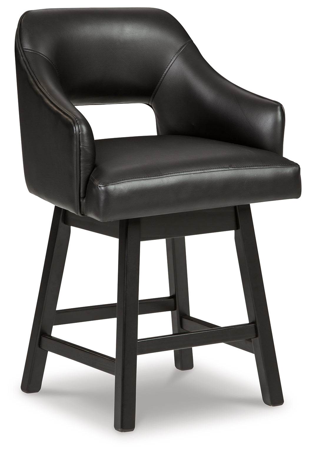 Tallenger 2-Piece Bar Stool in Black/Dark Brown from Ashley - Luna Furniture
