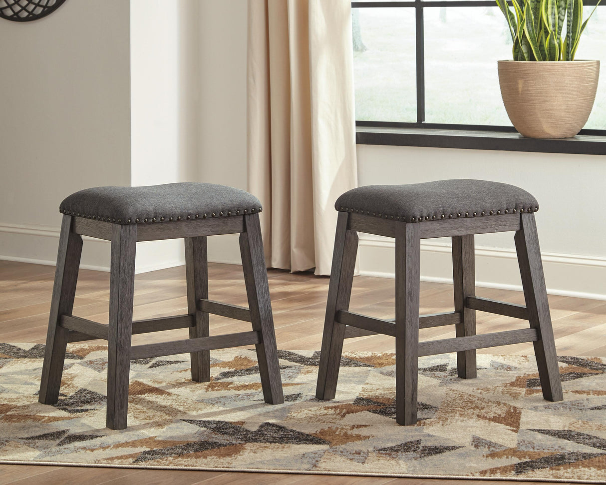 Caitbrook Gray Counter Height Dining Table and 4 Barstools from Ashley Furniture - Luna Furniture
