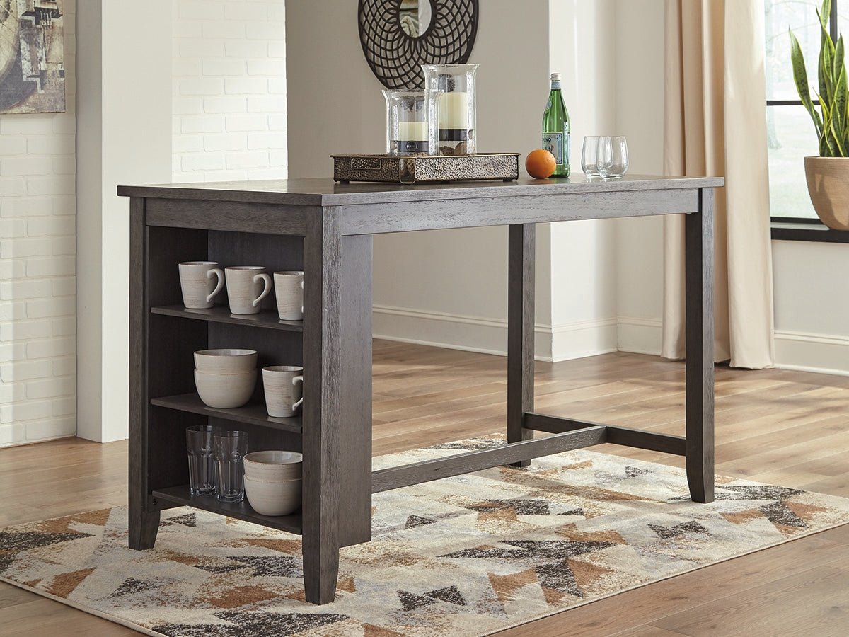 Caitbrook Gray Counter Height Dining Table from Ashley - Luna Furniture
