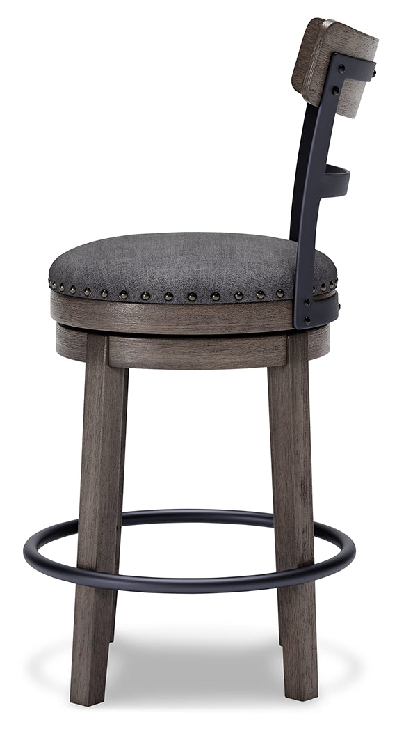 Caitbrook Gray Counter Height Barstool from Ashley - Luna Furniture