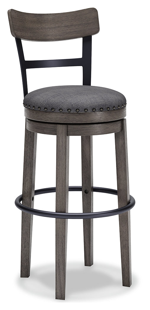 Caitbrook Gray Bar Height Barstool from Ashley Furniture - Luna Furniture