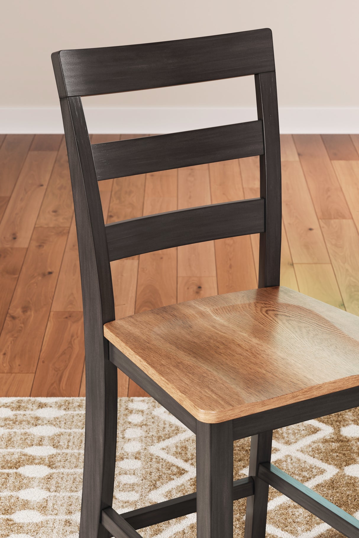 Gesthaven Natural/Brown Counter Height Dining Table and 4 Barstools from Ashley - Luna Furniture