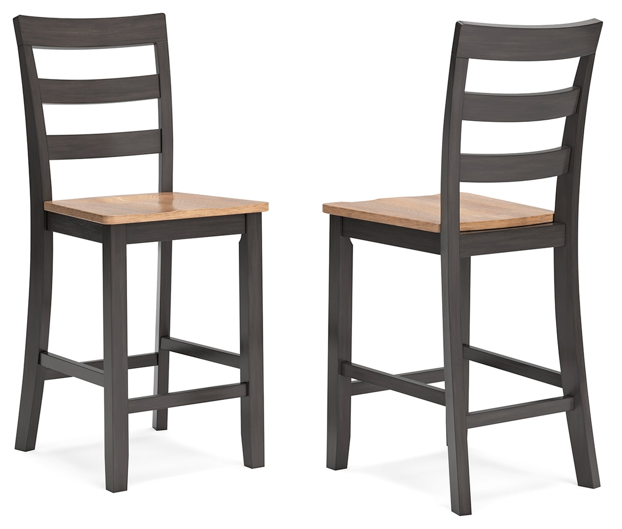 Gesthaven Natural/Brown Counter Height Barstool, Set of 2 from Ashley Furniture - Luna Furniture