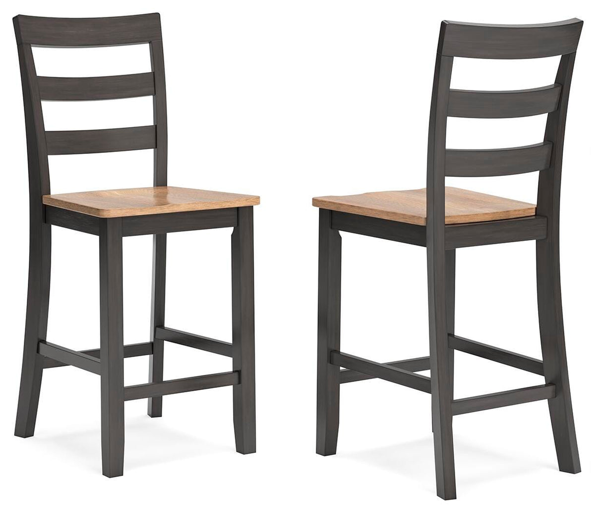 Gesthaven Natural/Brown Counter Height Barstool, Set of 2 from Ashley Furniture - Luna Furniture