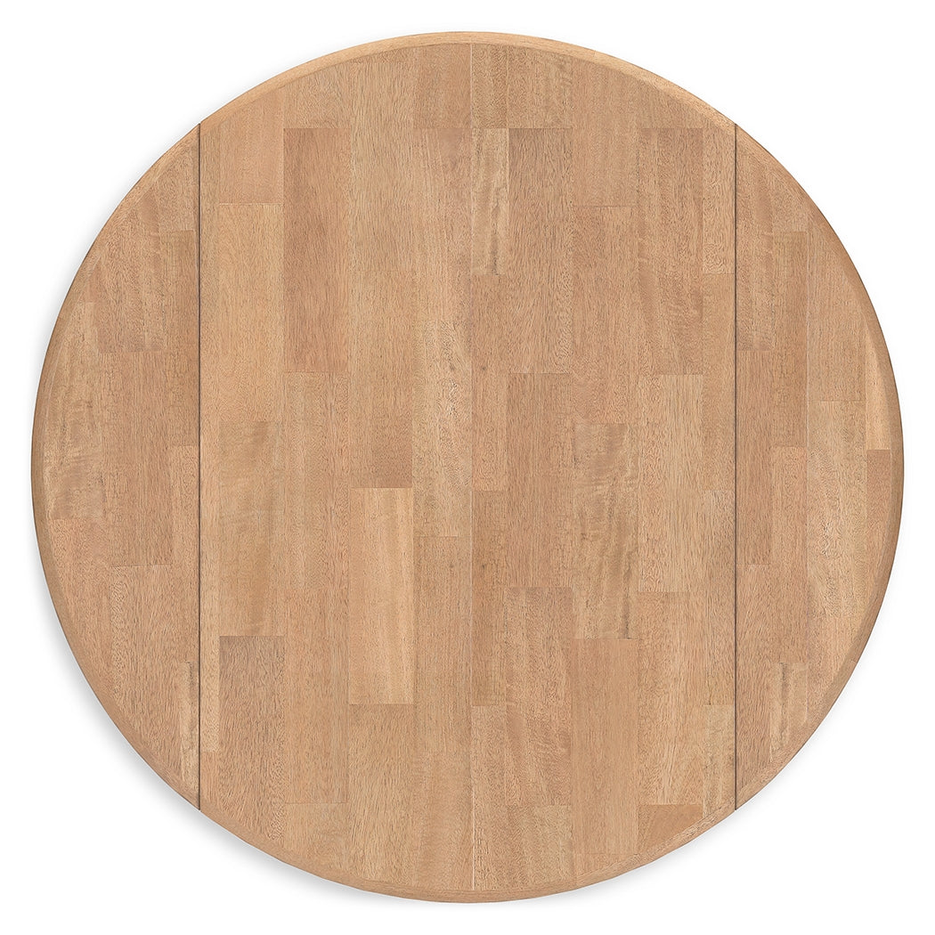 Gesthaven Dining Table and 4 Chairs in Natural/Brown from Ashley Furniture - Luna Furniture