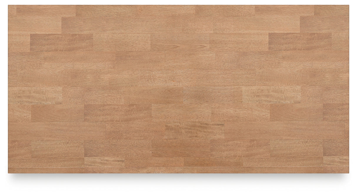 Gesthaven Natural/White Counter Height Dining Table from Ashley - Luna Furniture