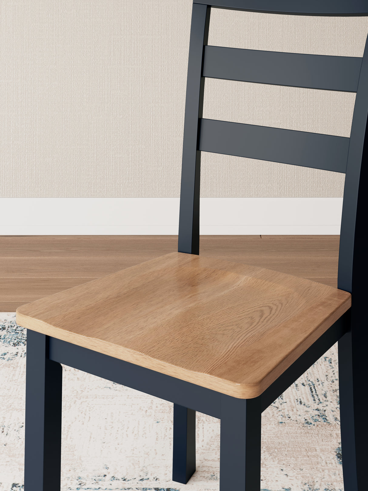 Gesthaven Natural/Blue Dining Chair, Set of 2 from Ashley - Luna Furniture