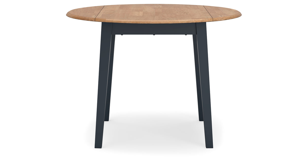 Gesthaven Natural/Blue Dining Table and 2 Chairs from Ashley Furniture - Luna Furniture