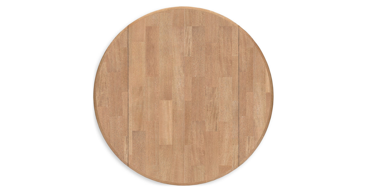 Gesthaven Natural/Blue Dining Table and 2 Chairs from Ashley Furniture - Luna Furniture