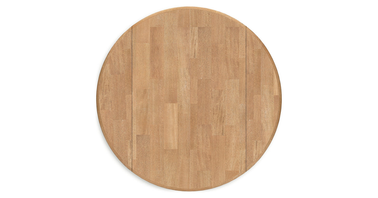 Gesthaven Natural/Green Dining Table and 2 Chairs from Ashley - Luna Furniture