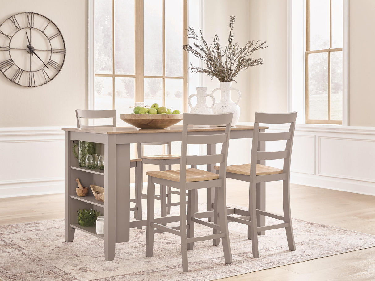 Harperfeld Dining Table and 4 from Ashley - Luna Furniture