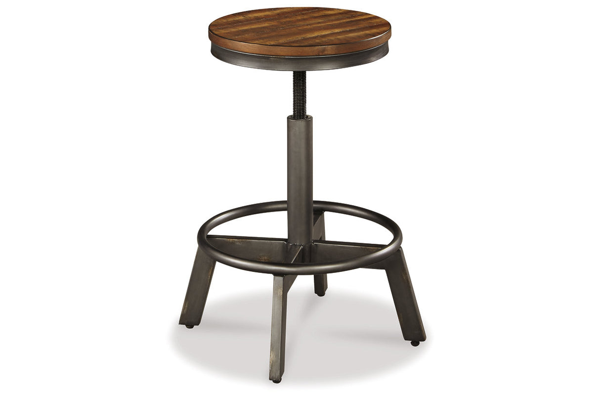 Torjin Brown/Gray Counter Height Dining Table and 2 Barstools from Ashley Furniture - Luna Furniture