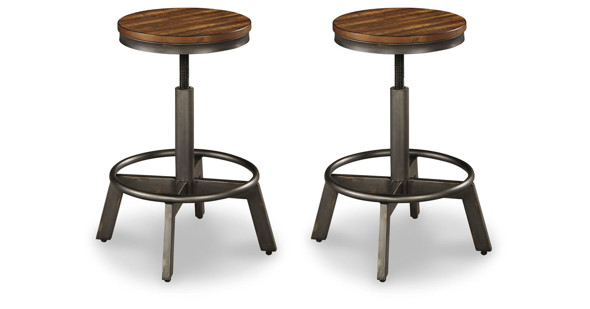 Torjin Brown/Gray Counter Height Stool, Set of 2 from Ashley - Luna Furniture