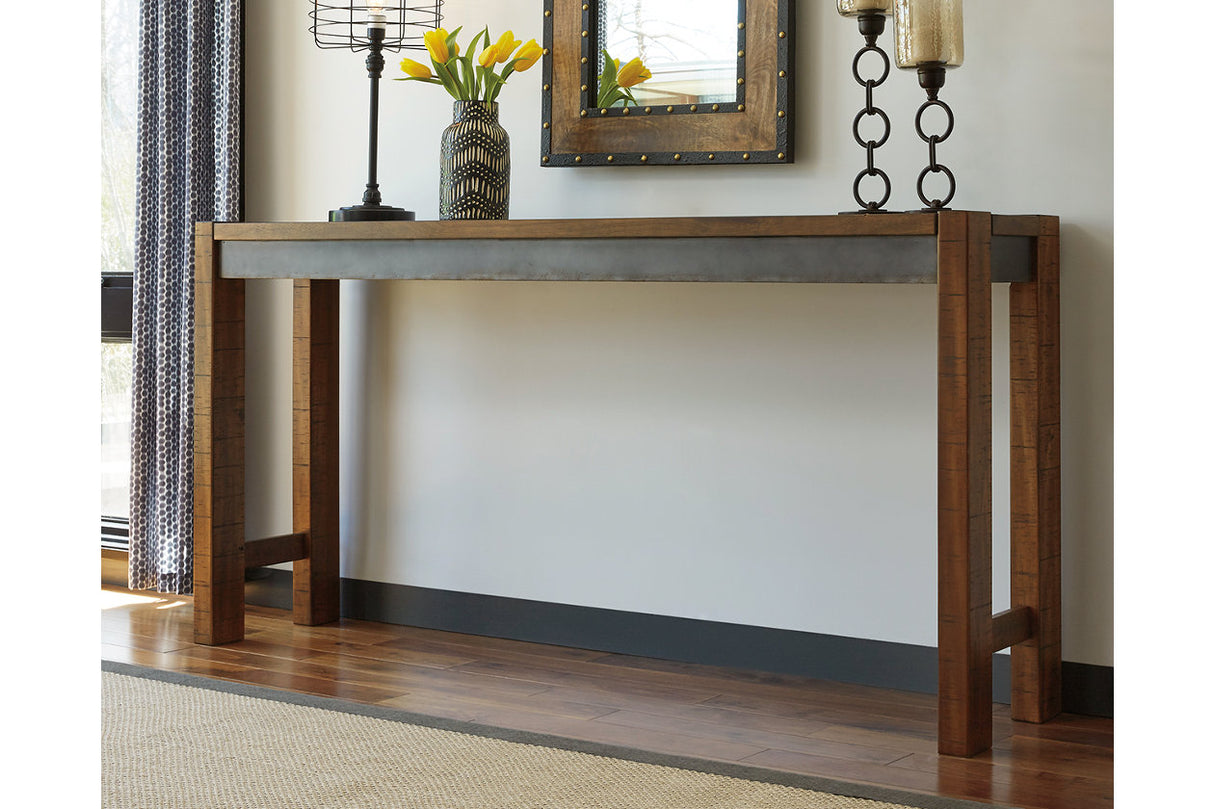 Torjin Brown/Gray Counter Height Dining Table and 2 Barstools from Ashley Furniture - Luna Furniture