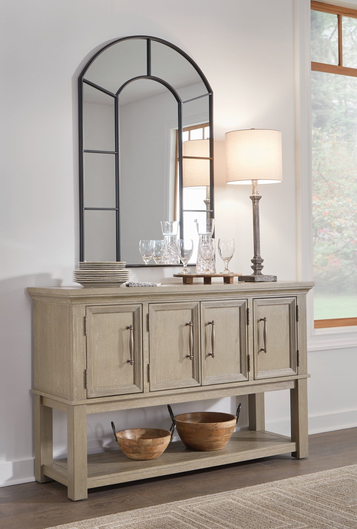 Evengton Black Accent Mirror from Ashley Furniture - Luna Furniture