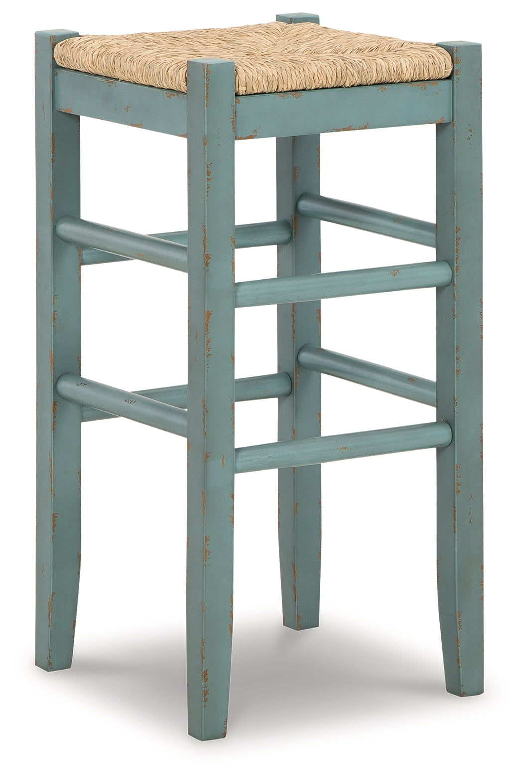 Mirimyn Teal Bar Height Barstool, Set of 2 from Ashley - Luna Furniture