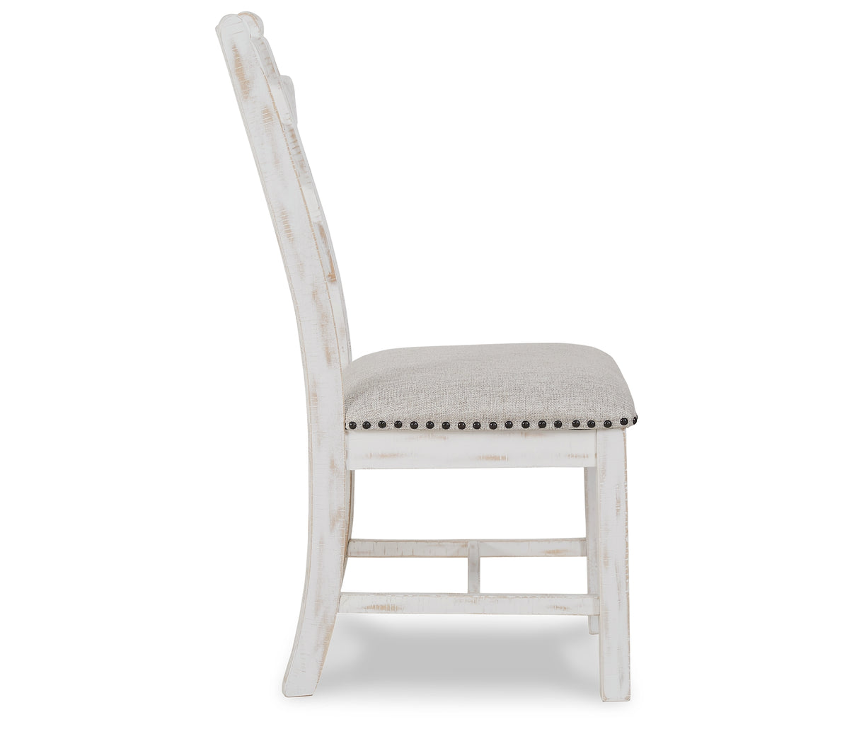 Valebeck Dining Table and 8 Chairs with Storage in White/Brown from Ashley Furniture - Luna Furniture