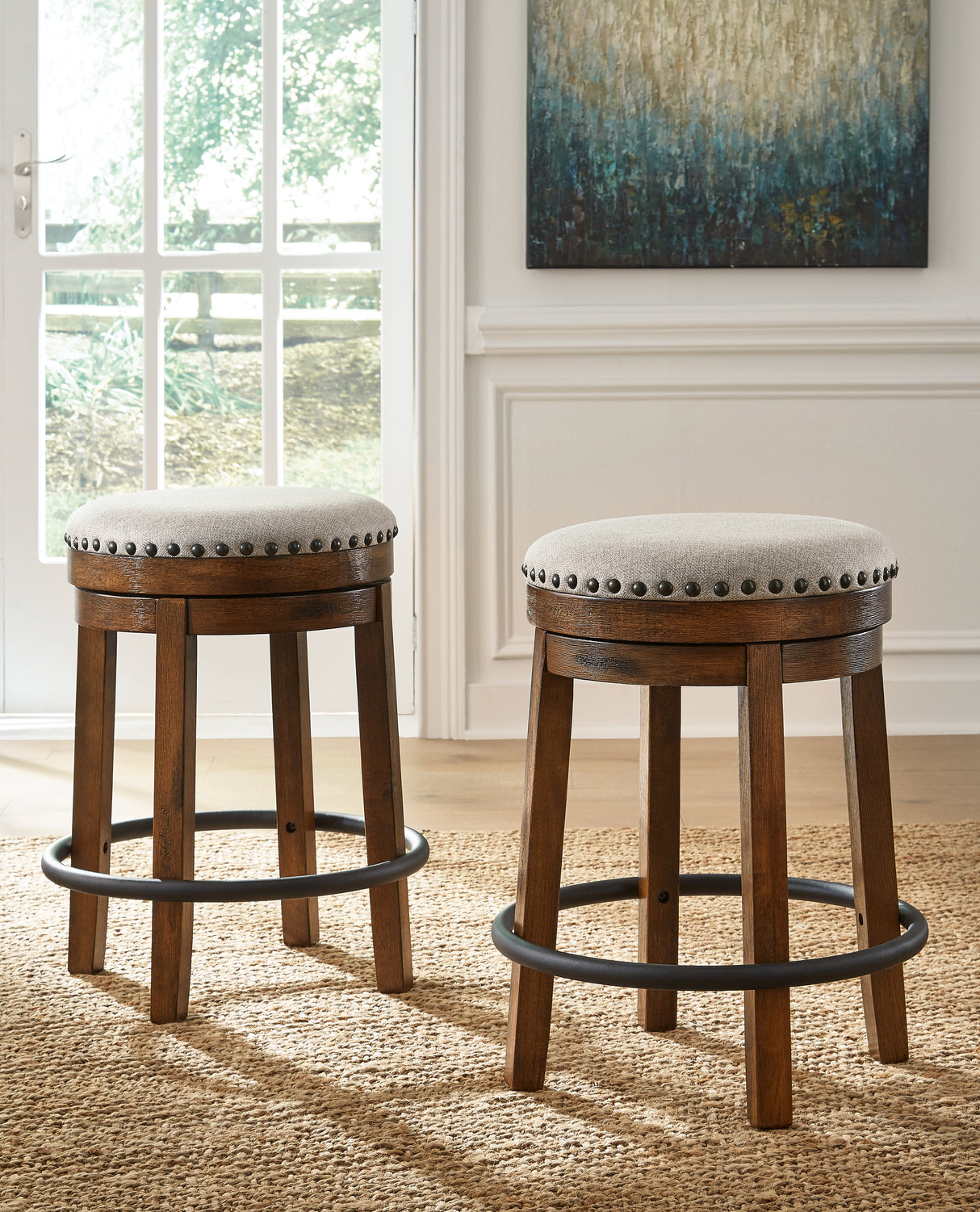 Valebeck Multi Counter Height Table and 4 Stools from Ashley Furniture - Luna Furniture