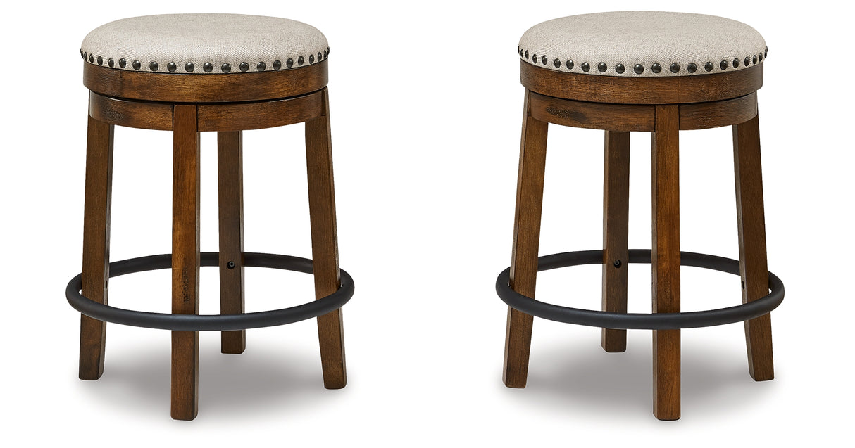 Valebeck Brown/Black Counter Height Stool from Ashley Furniture - Luna Furniture