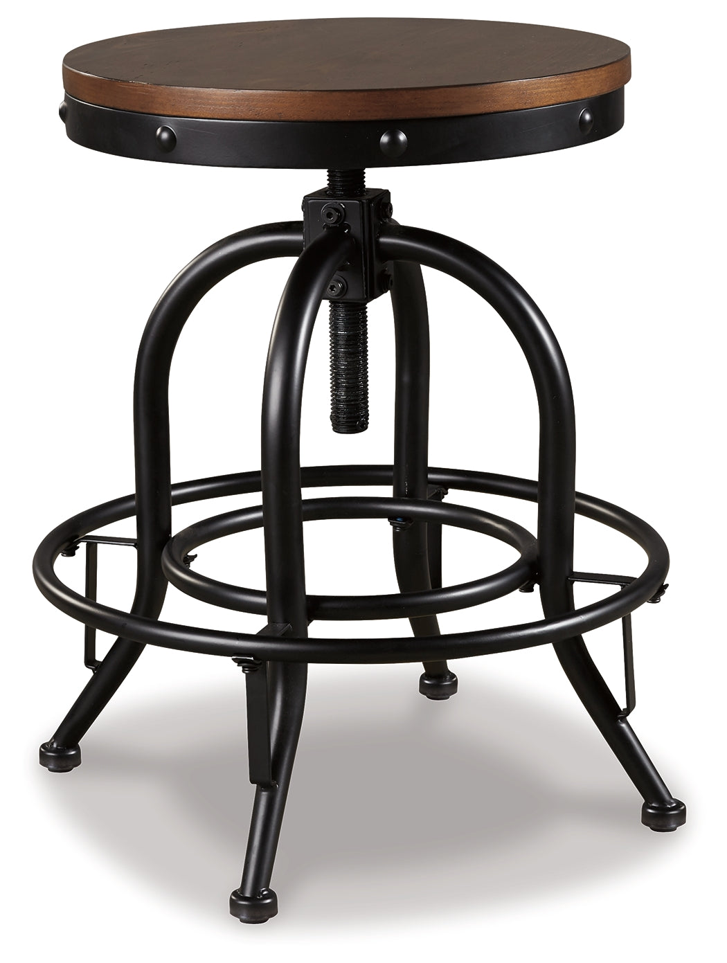 Valebeck Brown/Black Counter Height Barstool, Set of 2 from Ashley - Luna Furniture