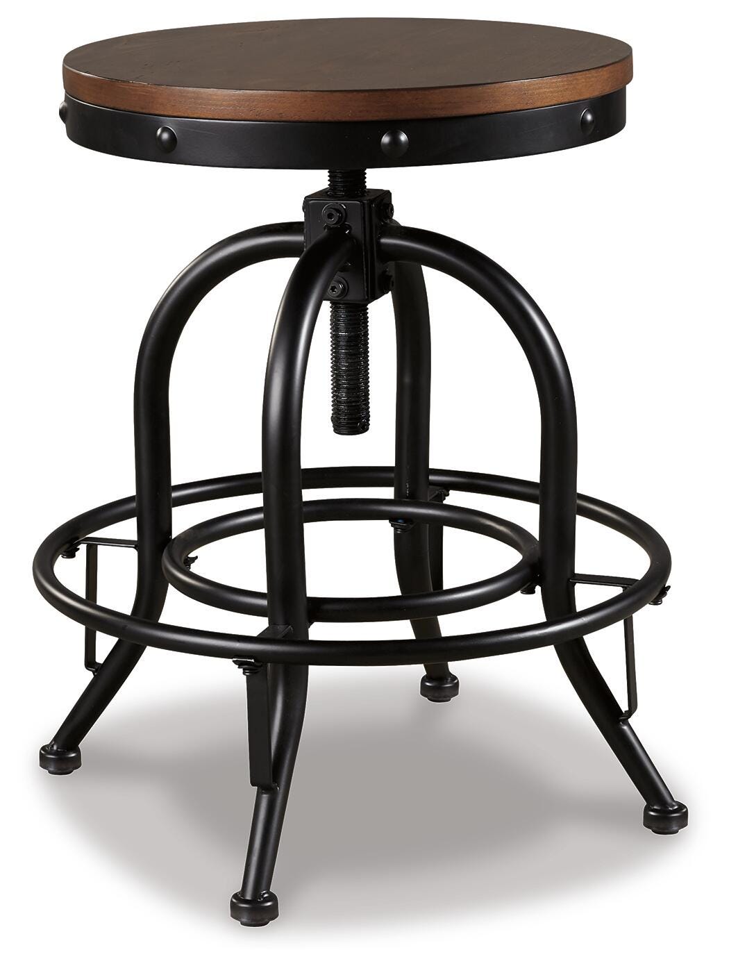 Valebeck Brown/Black Counter Height Barstool, Set of 2 from Ashley Furniture - Luna Furniture
