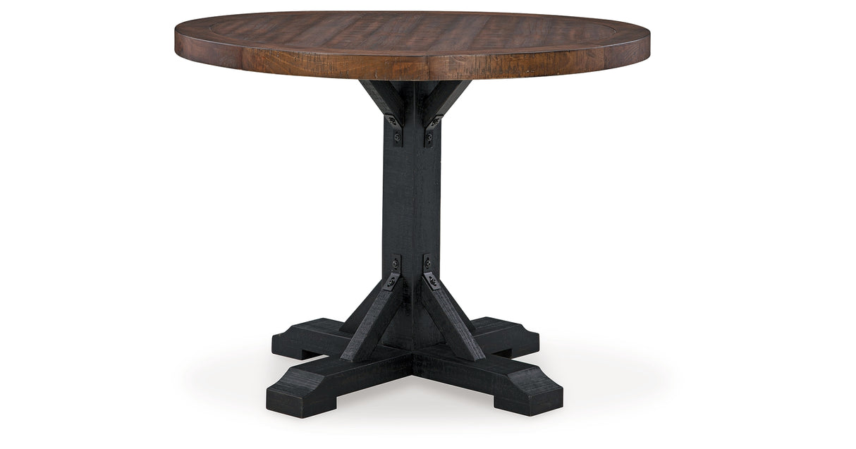 Valebeck Counter Height Dining Table and 6 Barstools