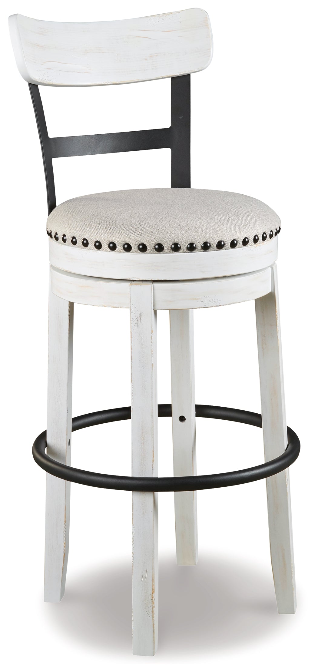 Valebeck White Bar Height Barstool from Ashley Furniture - Luna Furniture