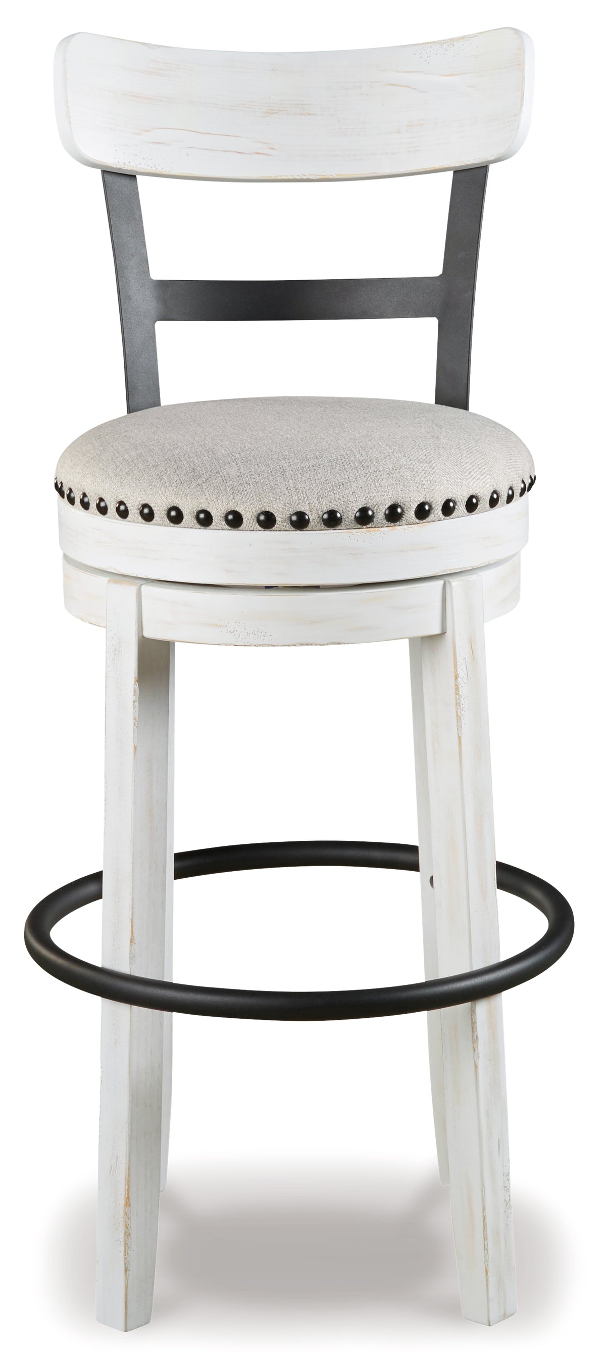 Valebeck White Bar Height Barstool from Ashley Furniture - Luna Furniture
