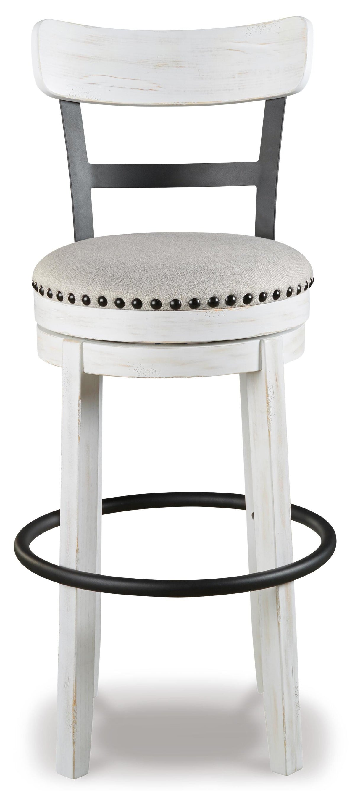Valebeck White Bar Height Barstool from Ashley Furniture - Luna Furniture
