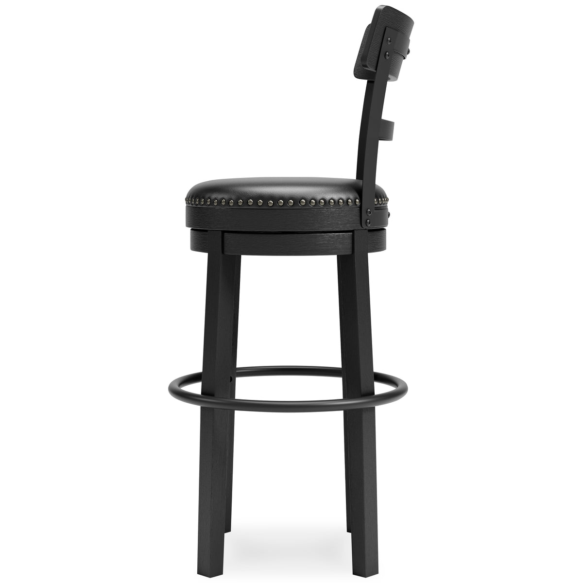 Valebeck Black Bar Height Barstool from Ashley Furniture - Luna Furniture