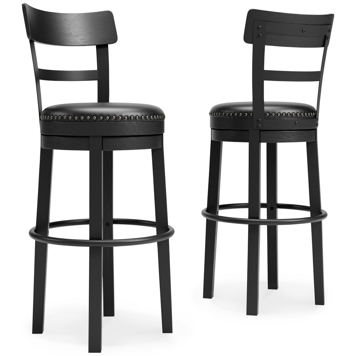Valebeck Black Bar Height Barstool from Ashley Furniture - Luna Furniture