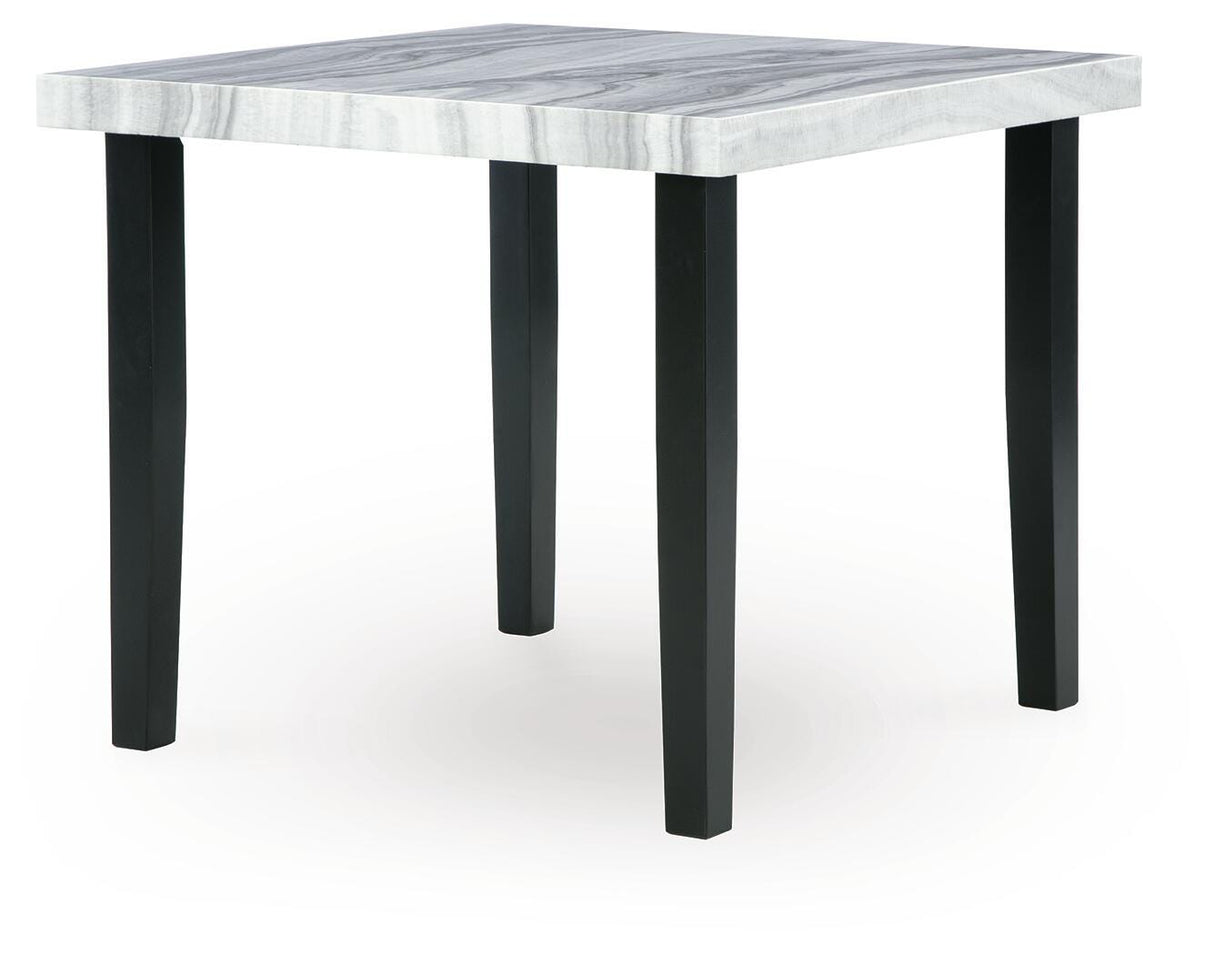 Mervannie Gray/Black Counter Height Dining Table from Ashley Furniture - Luna Furniture